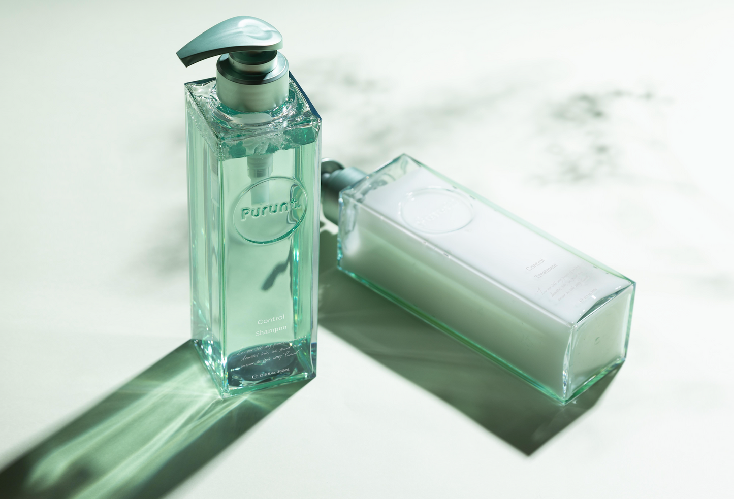【ボトルセット】プルント コントロール 美容液シャンプー380mL& トリートメント360g