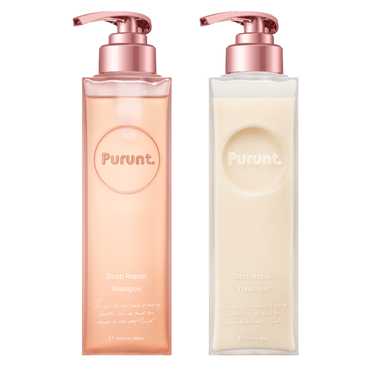 【ボトルセット】プルント ディープリペア美容液シャンプー380mL& トリートメント360g