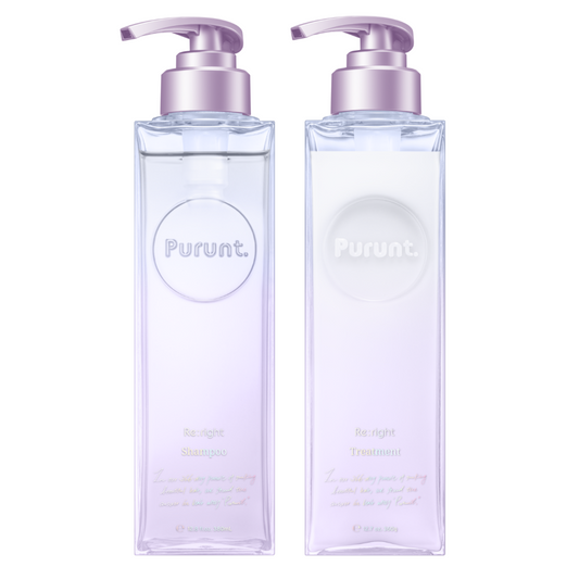 【ボトルセット】プルント リライト美容液シャンプー & トリートメント ( 380mL / 360g )