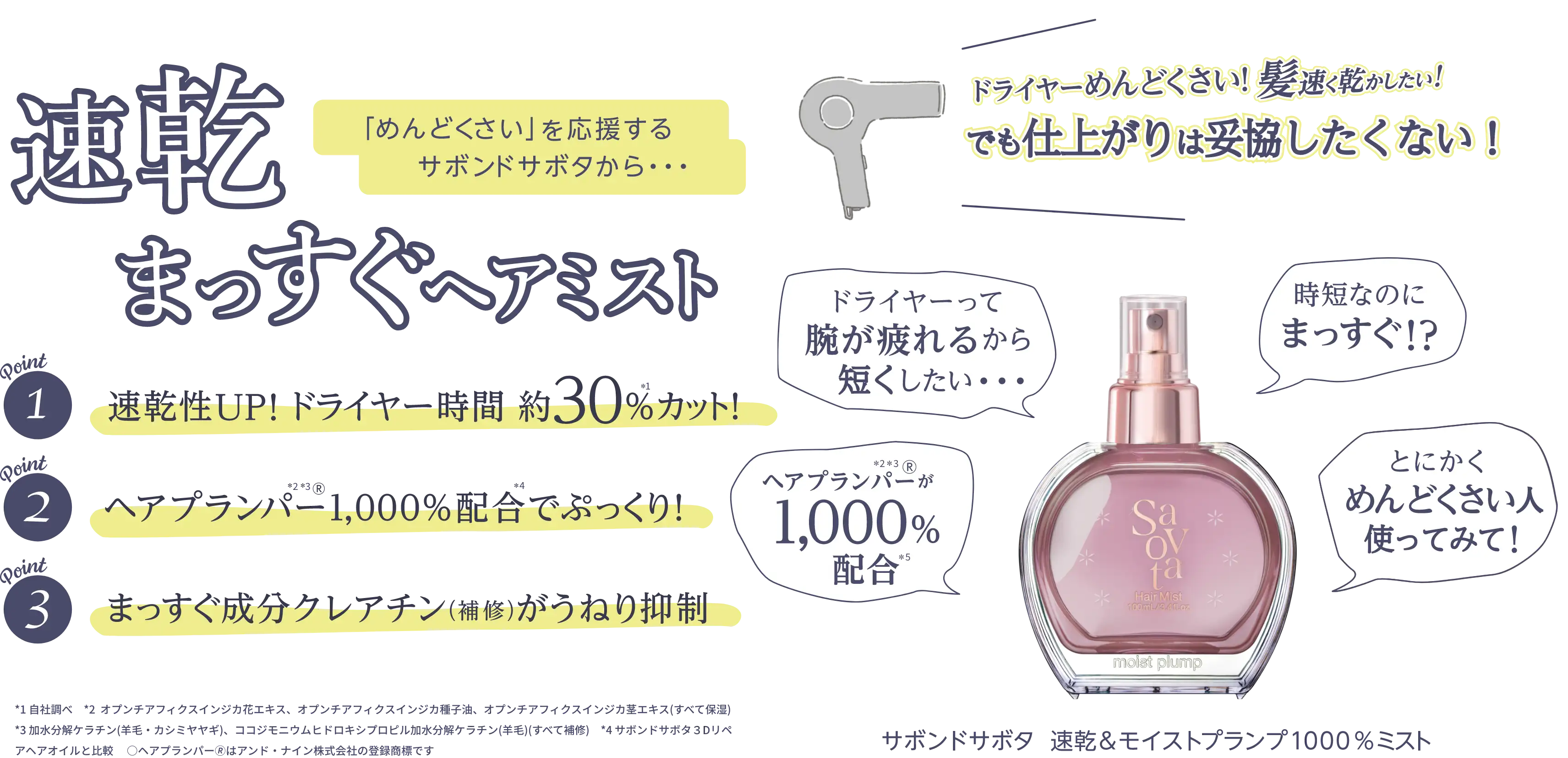 速乾まっすぐヘアミスト