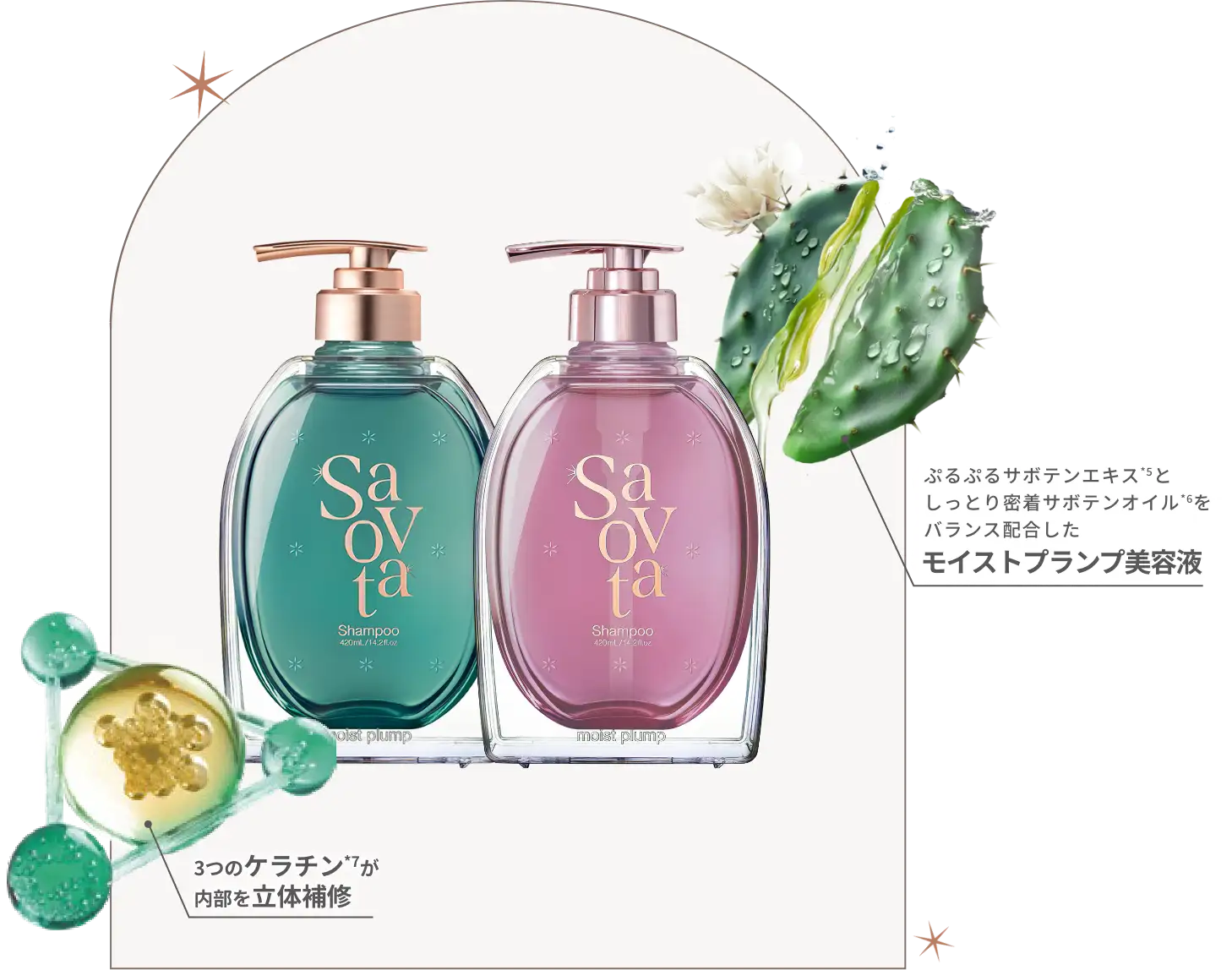 公式】Savon du Savota[サボンドサボタ]サボテン抱水美容でぷっくり髪